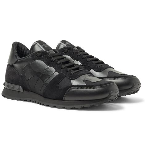valentino rockrunner shoes black